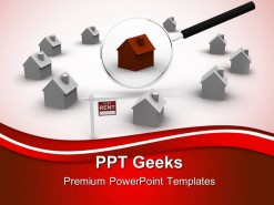 Search For Rent House Real Estate PowerPoint Templates And PowerPoint Backgrounds 0411