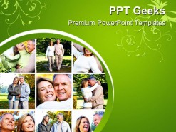 Senior Couples Lifestyle PowerPoint Templates And PowerPoint Backgrounds 0411