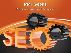 Seo Search Engine Gears Technology PowerPoint Templates And PowerPoint Backgrounds 0411