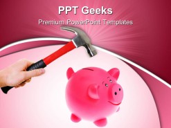 Smashing Piggybank Future PowerPoint Templates And PowerPoint Backgrounds 0411