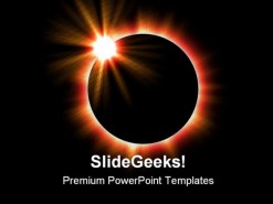 Solar Eclipse Earth PowerPoint Template 0610