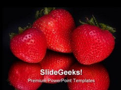 Strawberries Food PowerPoint Backgrounds And Templates 1210