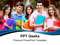 Students Group Education PowerPoint Templates And PowerPoint Backgrounds 0411