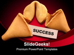 Success Cookies Business PowerPoint Template 0810