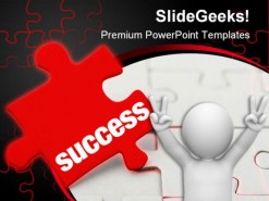 Success Puzzle PowerPoint Template 0510
