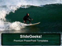Surf Rider Sports PowerPoint Background And Template 1210