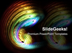 Swirl Beauty Abstract PowerPoint Template 0910