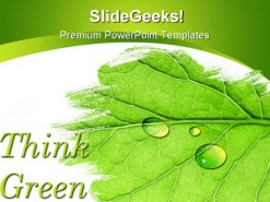 Think Green Nature PowerPoint Template 1110