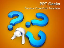 Too Many Questions Business PowerPoint Templates And PowerPoint Backgrounds 0411