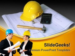 Under Construction Industrial PowerPoint Template 0910