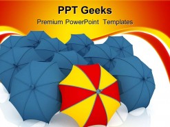 Unique Umbrella Metaphor PowerPoint Templates And PowerPoint Backgrounds 0411