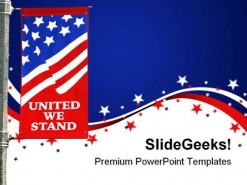 United We Stand Americana PowerPoint Template 1110