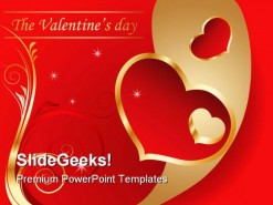 Valentine Day Holidays PowerPoint Template 0610
