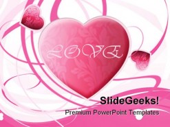 Valentine Heart Abstract PowerPoint Backgrounds And Templates 1210