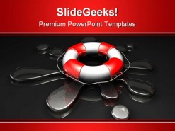 Water Rescue Global PowerPoint Template 1110