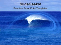 Wave Nature PowerPoint Template 1110