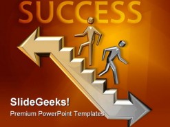 Way To Success Business PowerPoint Template 1110