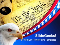 We The People Government PowerPoint Template 1010