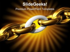 Weakest Link Security PowerPoint Template 0510