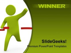 Winner Business PowerPoint Template 1110