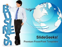 World Business PowerPoint Background And Template 1210
