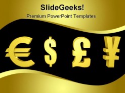 World Currency Money PowerPoint Template 0810