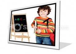 Adorable Child Studying PowerPoint Icon F