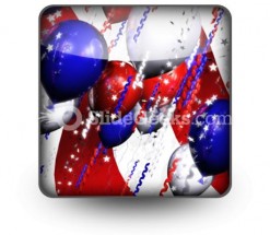 America Balloons PowerPoint Icon S