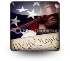 American Justice PowerPoint Icon S