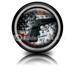American Voilence PowerPoint Icon Cc