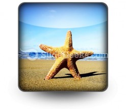 Beach Starfish PowerPoint Icon S