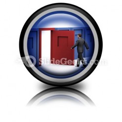 Business Decision PowerPoint Icon Cc
