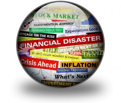 Business Financial Disaster PowerPoint Icon C