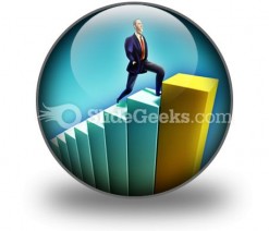 Business Growth PowerPoint Icon C