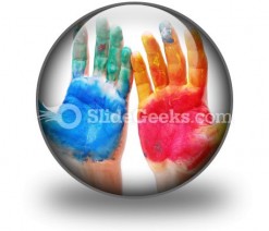 Color Hands PowerPoint Icon C