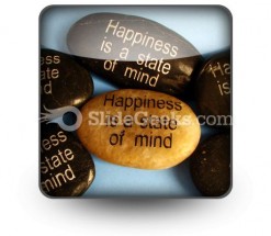 Happiness Affirmations PowerPoint Icon S