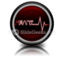Heart Beat PowerPoint Icon Cc