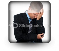 Sad Business Man PowerPoint Icon S
