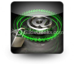 Secure Digital Mail PowerPoint Icon S