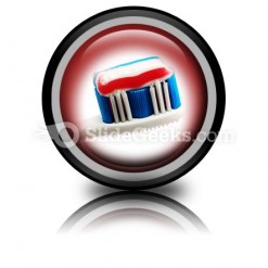Toothbrush PowerPoint Icon Cc