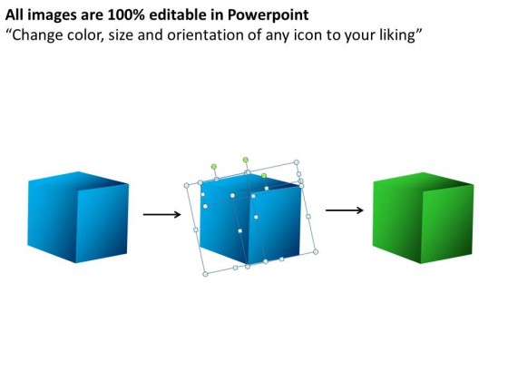 3d Cube Perspective PowerPoint Presentation Slides