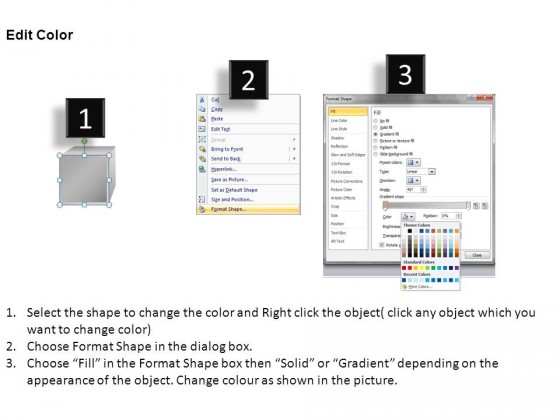 3d Cubes Process Style 1 PowerPoint Presentation Slides