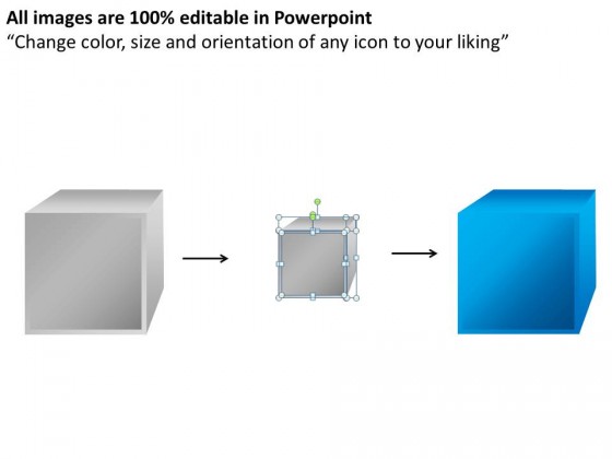3d Cubes Process Style 3 PowerPoint Presentation Slides