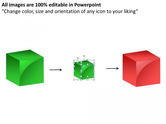 3d Cubes Style 1 PowerPoint Presentation Slides