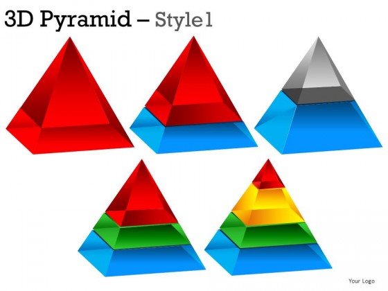 3d Pyramid Style 1 PowerPoint Presentation Slides