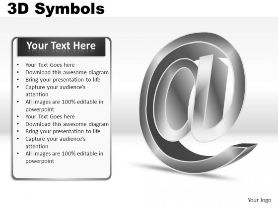 3d Symbols PowerPoint Presentation Slides