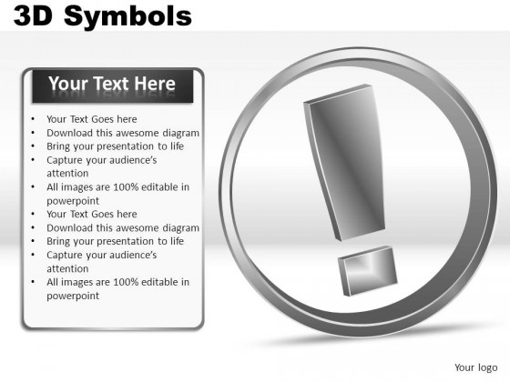 3d Symbols PowerPoint Presentation Slides