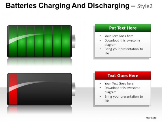 Batteries Charging Style 2 PowerPoint Presentation Slides