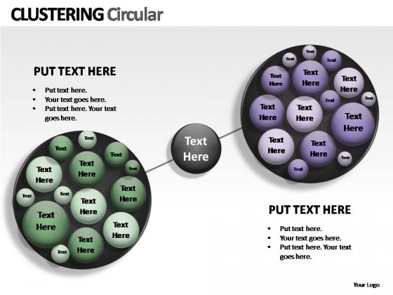 Clustering Circular PowerPoint Presentation Slides