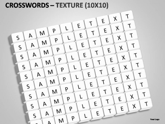 Crosswords Texture PowerPoint Presentation Slides